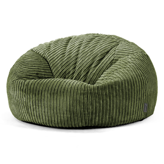 Klassisk Sakkosekk Sofa - Kordfløyel Skoggrønn 01