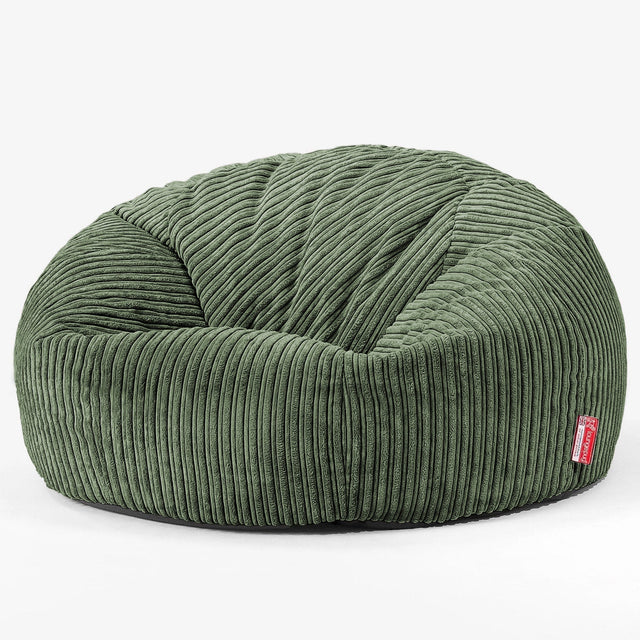 Klassisk Sakkosekk Sofa - Kordfløyel Skoggrønn 01