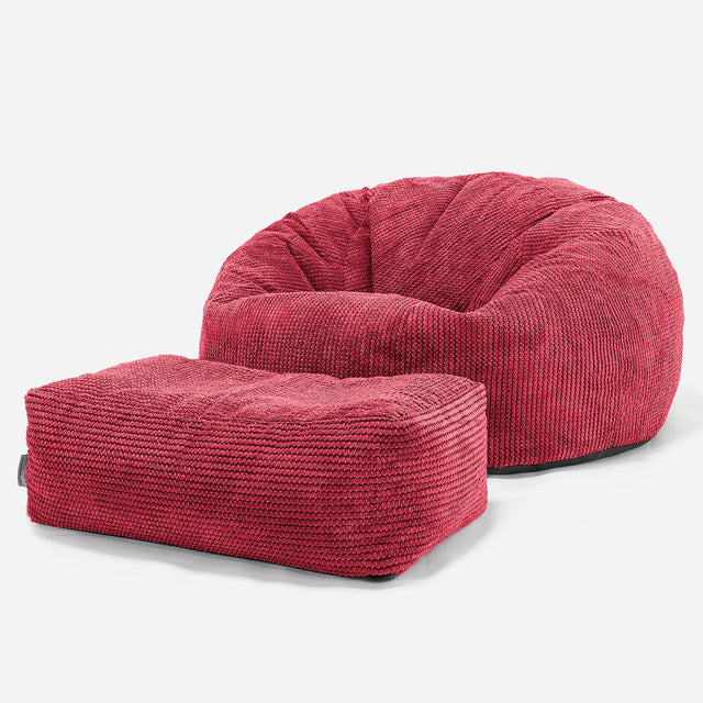 Klassisk Sakkosekk Sofa - Pom-pom Pastellrød 02