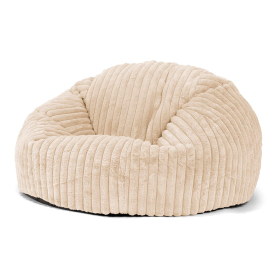 Klassisk Sakkosekk Sofa - Ultrabehagelig Kord Krem 01