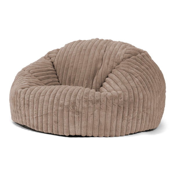 Klassisk Sakkosekk Sofa - Ultrabehagelig Kord Mink 01