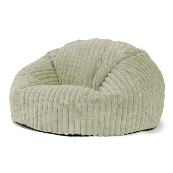 Klassisk Sakkosekk Sofa - Ultrabehagelig Kord Salviegrønn 01