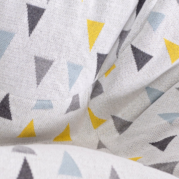 Klassisk Sakkosekk - Strikket Geometrisk Trekant Fabric Close-up Image