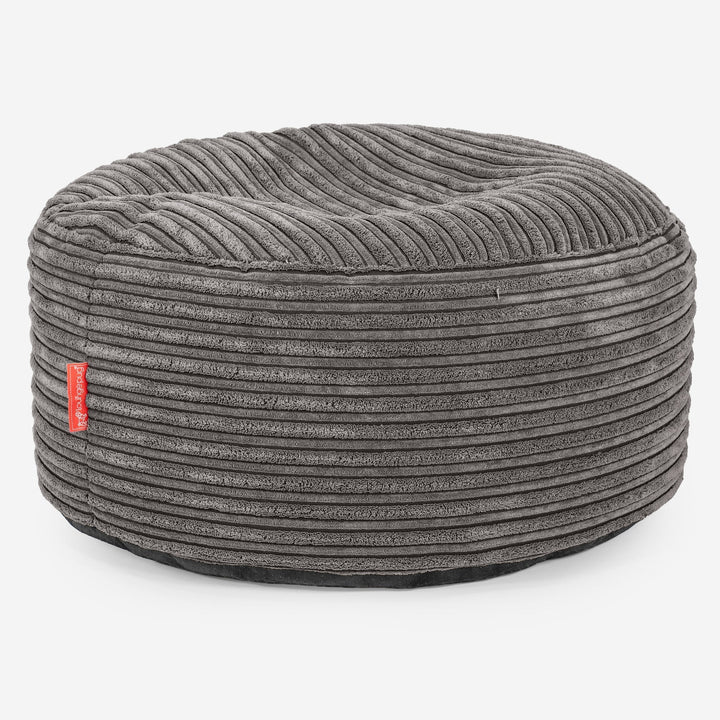 Ottoman Puff - Kordfløyel Grafitt 03