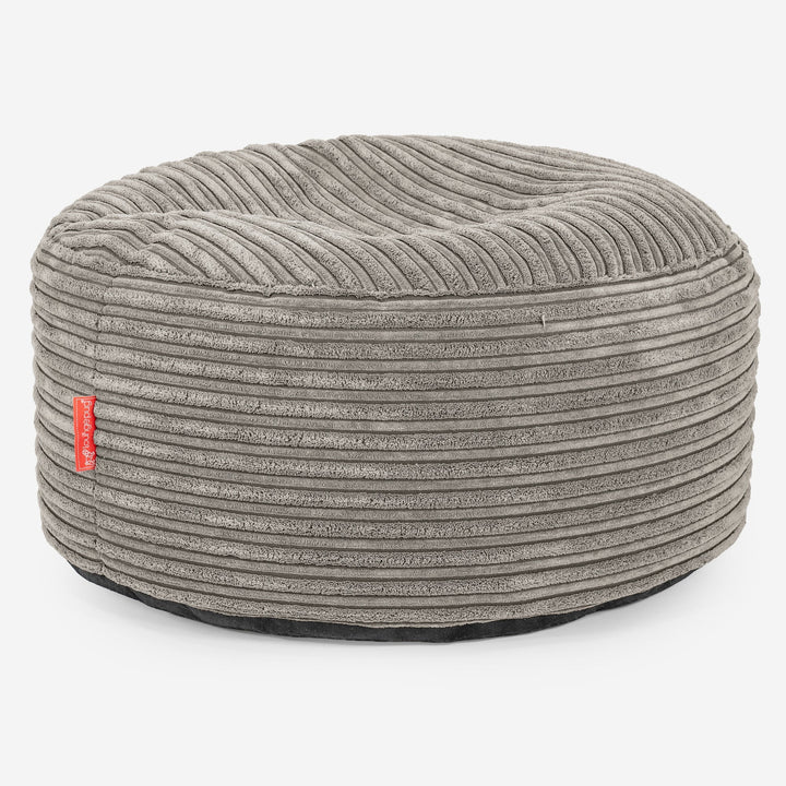 Ottoman Puff med Serveringsbrett - Kordfløyel Mink 03