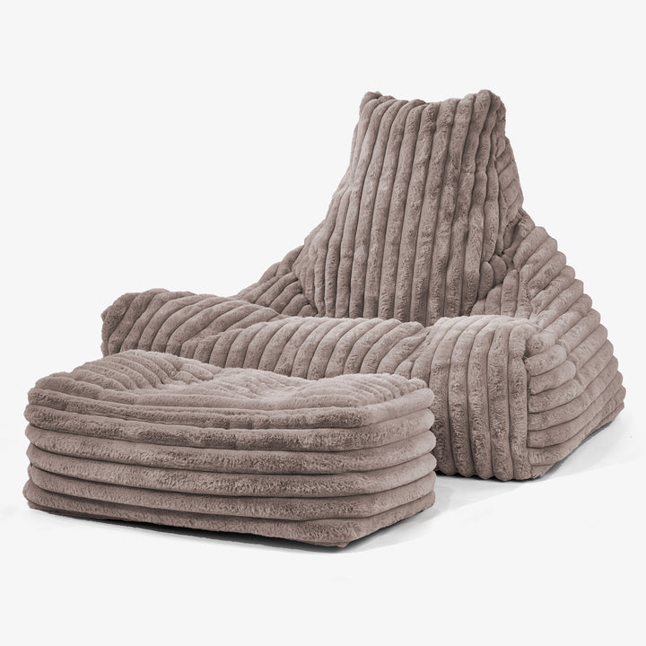 Lounge Saccosekk - Ultrabehagelig Kord Mink 02