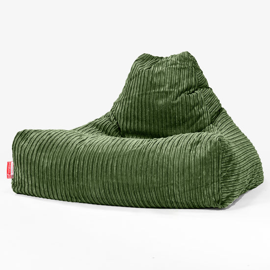Lounge Saccosekk - Kordfløyel Skoggrønn 01
