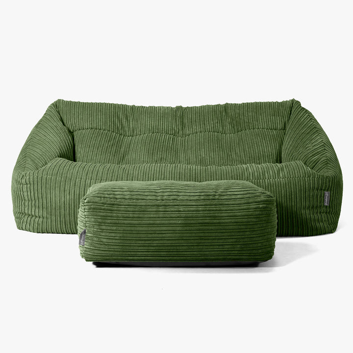 Maya Sakkosekk Sofa - Kordfløyel Skoggrønn 02