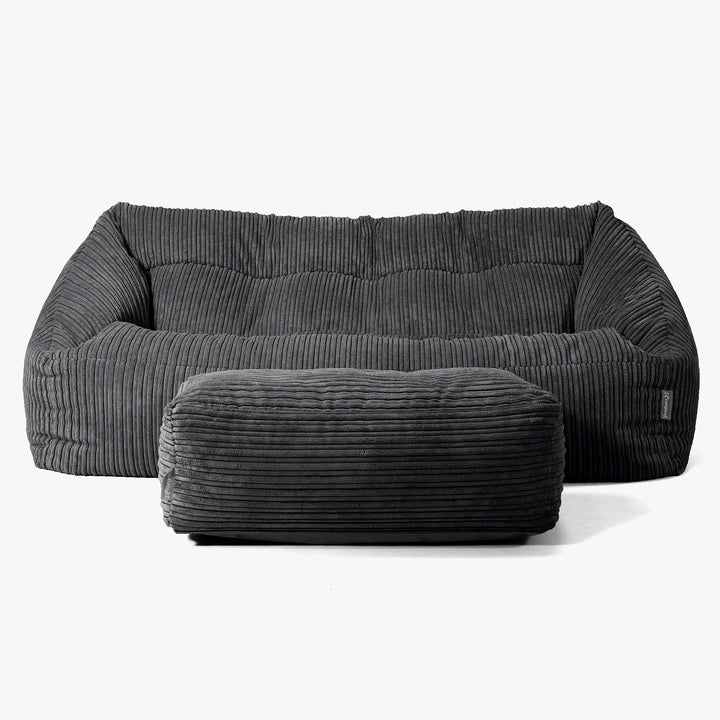 Maya Sakkosekk Sofa - Kordfløyel Svart 02