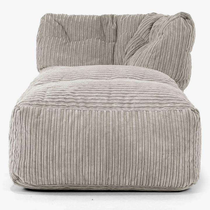 Modulsofa Saccosekk, Høyre Chaiselong - Kordfløyel Mink 02