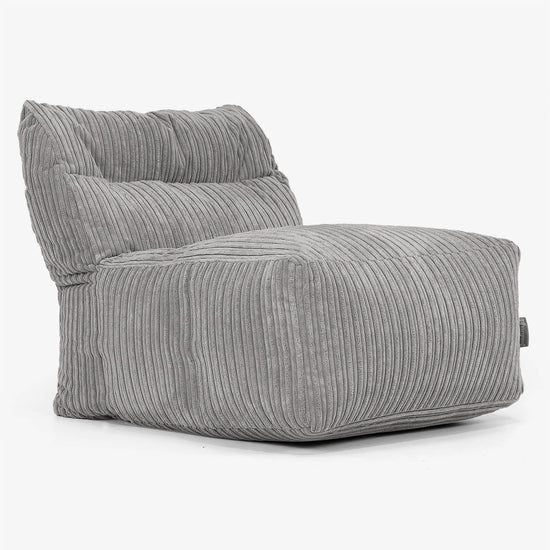 Modulsofa Saccosekk, Midtseksjon - Kordfløyel Grafitt 01