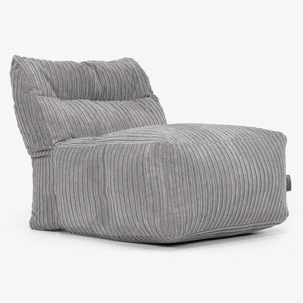 Modulsofa Saccosekk, Midtseksjon - Kordfløyel Grafitt 01
