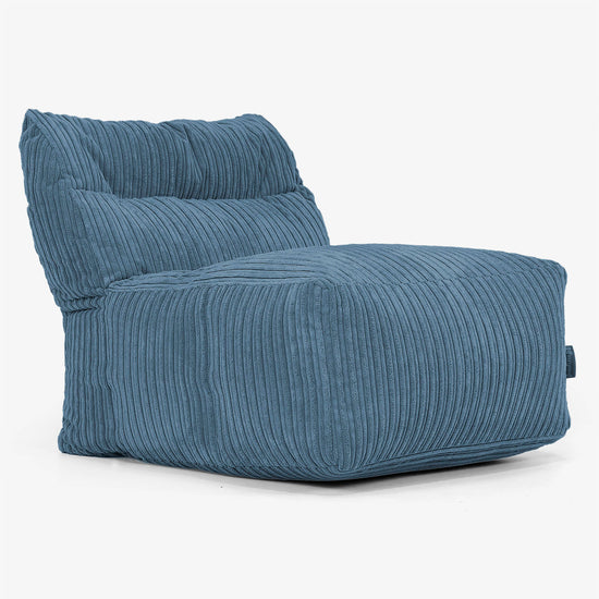 Modulsofa Saccosekk, Midtseksjon - Kordfløyel Marineblå 01