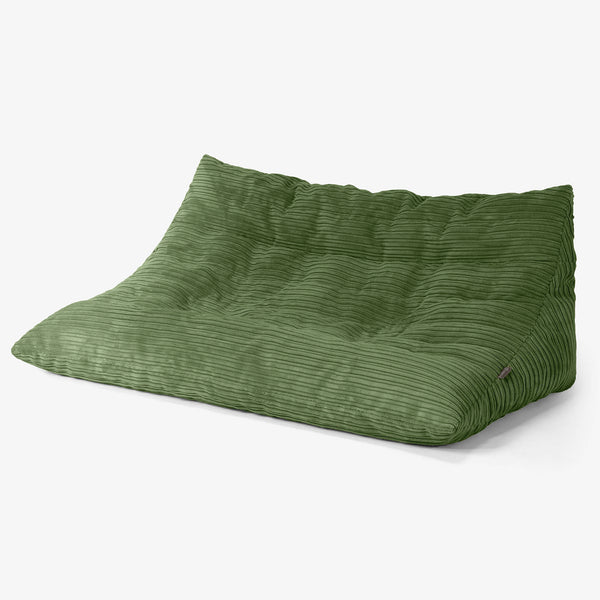 Noah Gulvsofa Saccosekk - Kordfløyel Skoggrønn 01