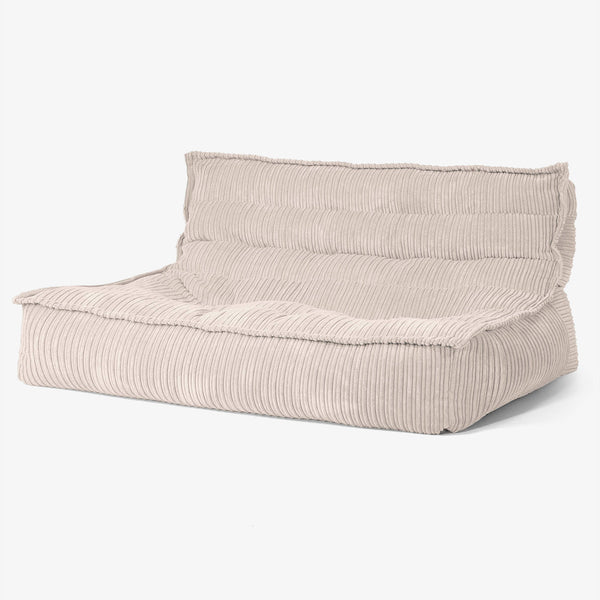 Oliver Gulvsofa Saccosekk - Kordfløyel Elfenben 01