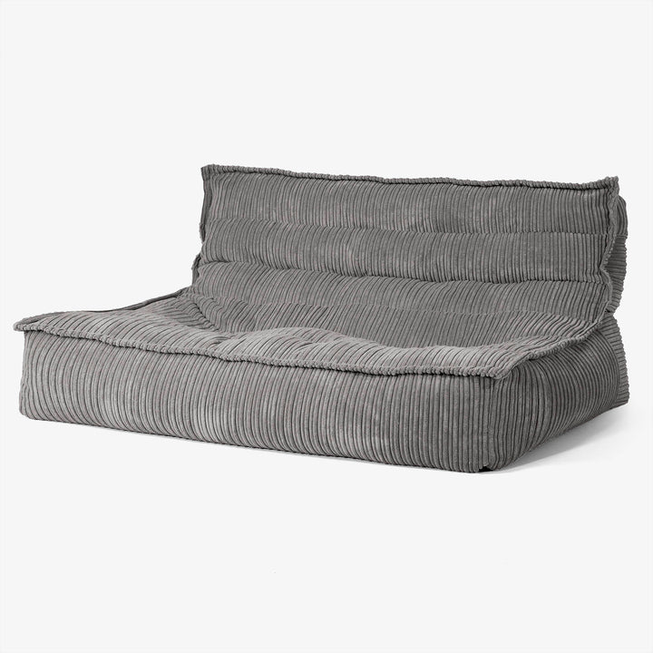 Oliver Gulvsofa Saccosekk - Kordfløyel Grafitt 02