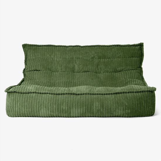 Oliver Gulvsofa Saccosekk - Kordfløyel Skoggrønn 01