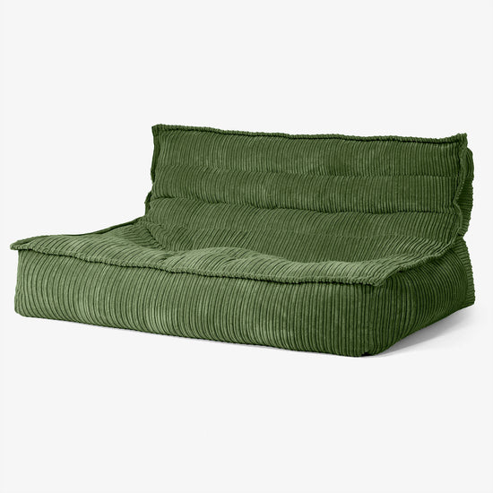 Oliver Gulvsofa Saccosekk - Kordfløyel Skoggrønn 02
