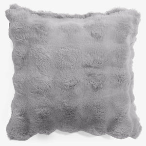 Putetrekk 47 x 47cm - Falsk Pels Boble Grå