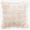 Putetrekk 47 x 47cm - Falsk Pels Boble Krem 01