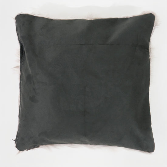 Putetrekk 47 x 47cm - Mongolsk Fuskepels Grå 02