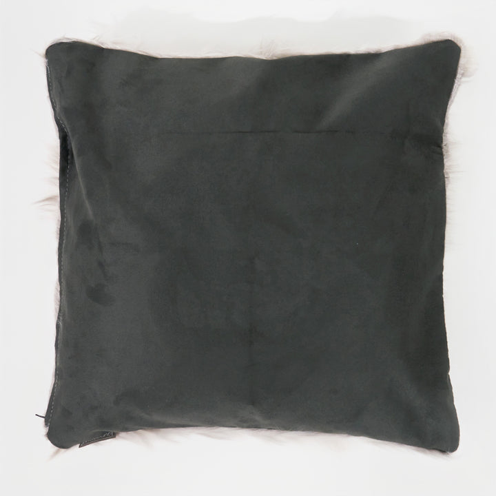 Putetrekk 47 x 47cm - Mongolsk Fuskepels Grå 02