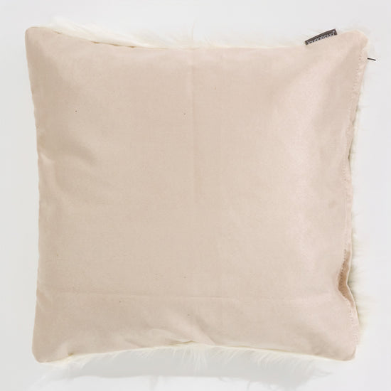Putetrekk 47 x 47cm - Mongolsk Fuskepels Krem 02