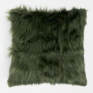 Putetrekk 47 x 47cm - Mongolsk Fuskepels Salviegrønn