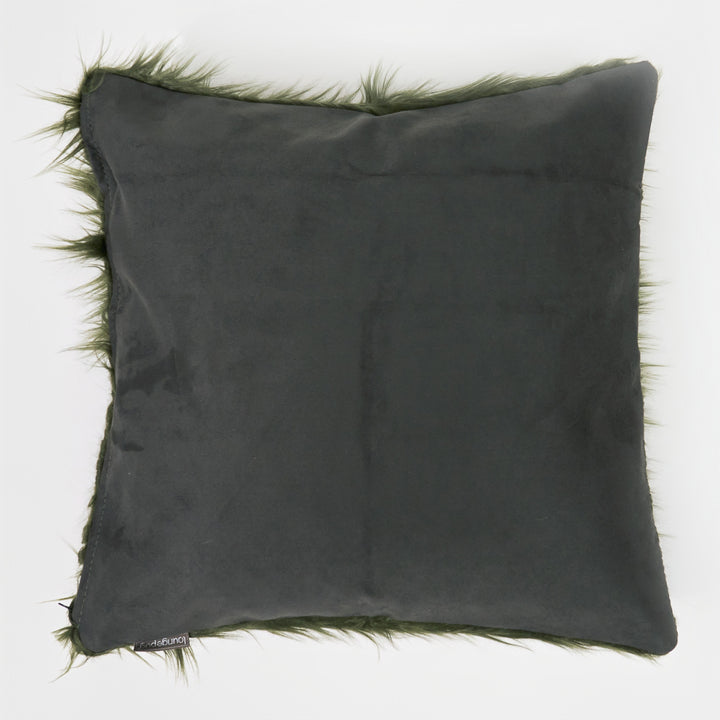 Putetrekk 47 x 47cm - Mongolsk Fuskepels Salviegrønn 02