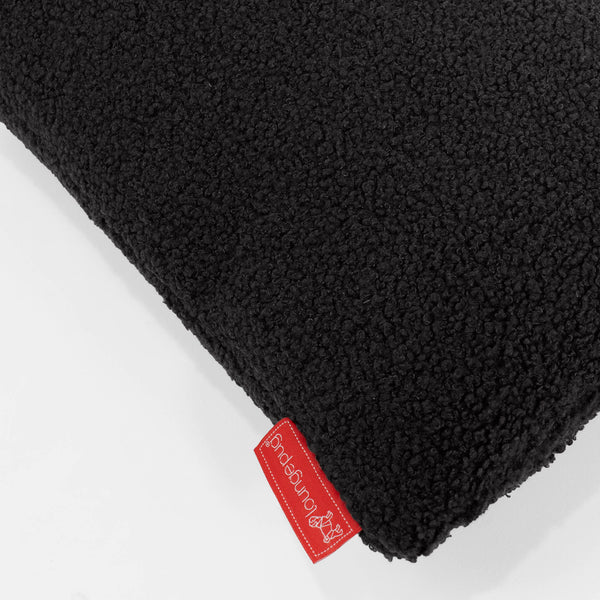 Rektangulær Putetrekk 35 x 50cm - Bouclé Grafitt Fabric Close-up Image