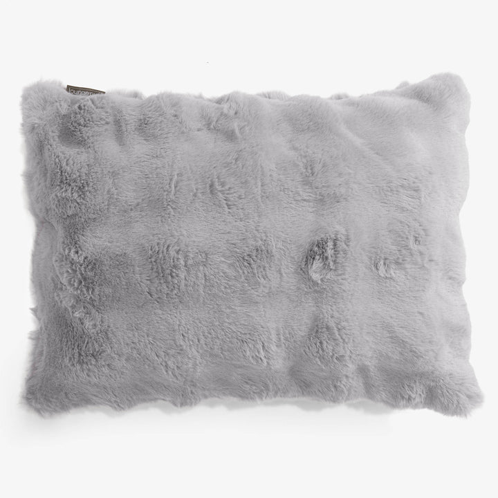 Rektangulær Putetrekk 35 x 50cm - Falsk Pels Boble Grå 01