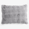 Rektangulær Putetrekk 35 x 50cm - Falsk Pels Boble Grå 01