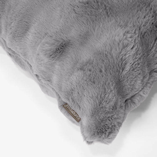 Rektangulær Putetrekk 35 x 50cm - Falsk Pels Boble Grå 02