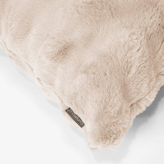 Rektangulær Putetrekk 35 x 50cm - Falsk Pels Boble Krem 02