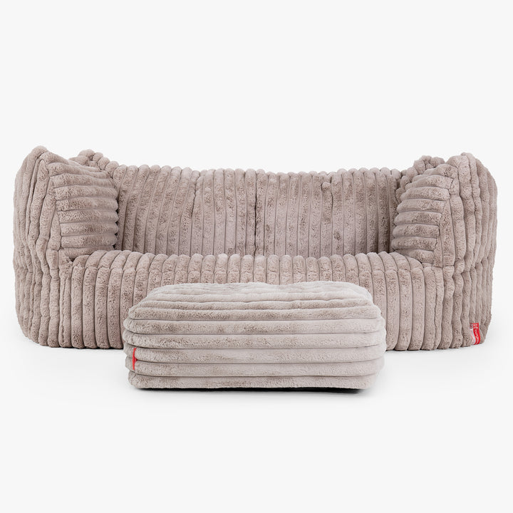 Ruben Sakkosekk Sofa - Ultrabehagelig Kord Mink 02