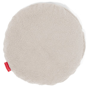 Rund Putetrekk 50cm - Bouclé Elfenben