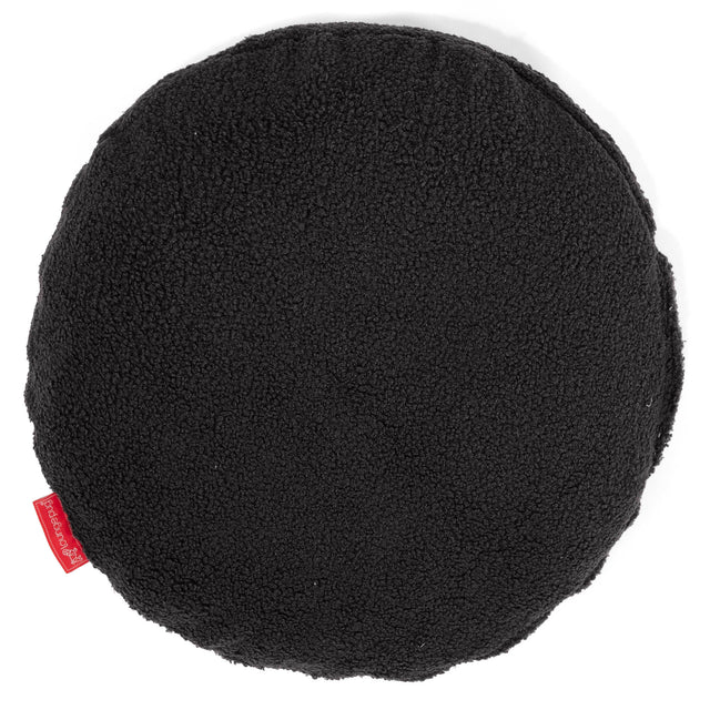 Rund Putetrekk 50cm - Bouclé Grafitt 01