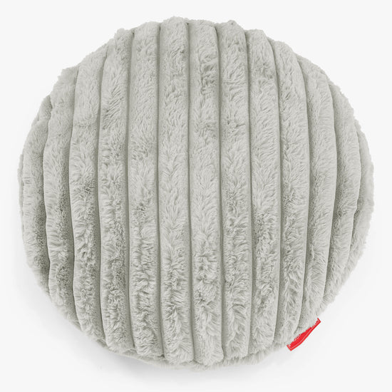 Rund Putetrekk 50cm - Ultrabehagelig Kord Salviegrønn 01