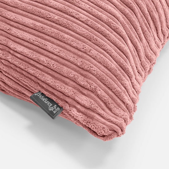 Rund Putetrekk 50cm - Kordfløyel Fersken 02