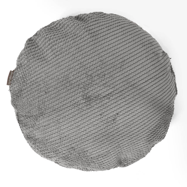 Rund Putetrekk 50cm - Pom-pom Koksgrå 01