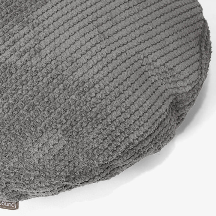 Rund Putetrekk 50cm - Pom-pom Koksgrå 02