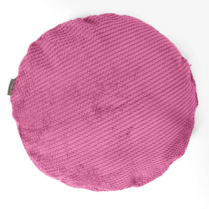 Rund Putetrekk 50cm - Pom-pom Rosa