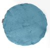 Rund Putetrekk 50cm - Pom-pom Turkis 01