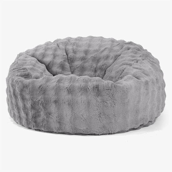 Saccosekk Sofa 'Mammut' - Falsk Pels Boble Grå 01