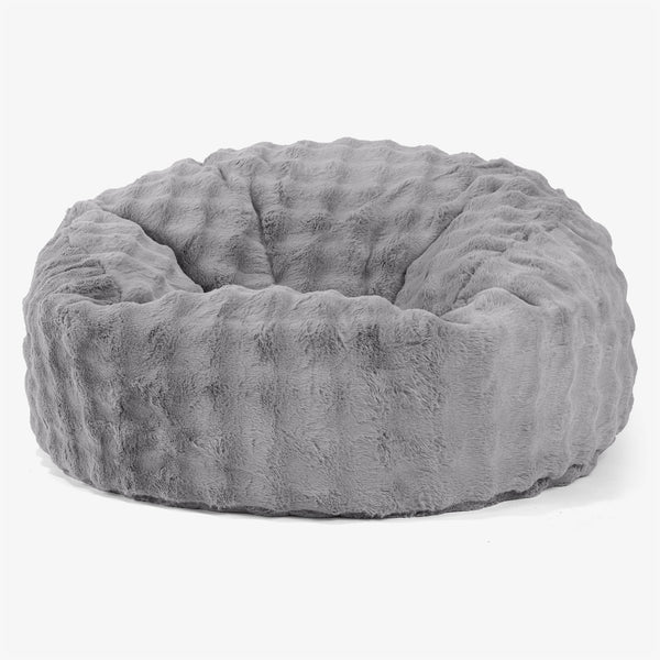 Saccosekk Sofa 'Mammut' - Falsk Pels Boble Grå 01