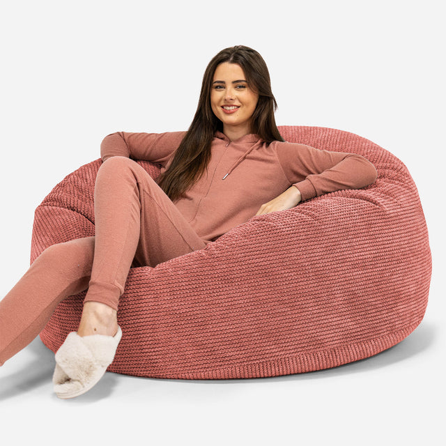 Saccosekk Sofa 'Mammut' - Pom-pom Gresskaroransje 01