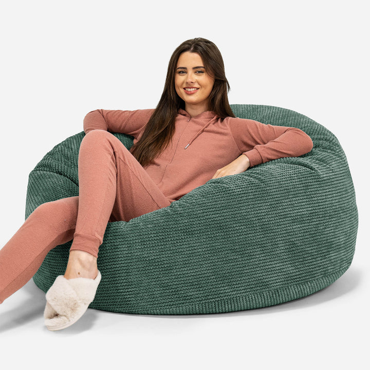 Saccosekk Sofa 'Mammut' - Pom-pom Mosegrønn 01
