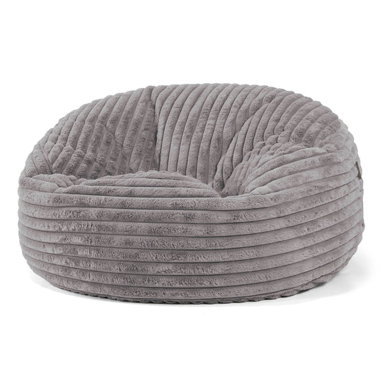 Saccosekk Sofa 'Mammut' - Ultrabehagelig Kord Grå 01