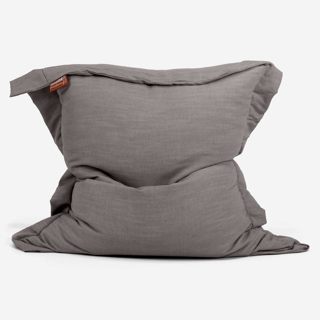 Saccosekk XXL - Linen Look Skifergrå 01