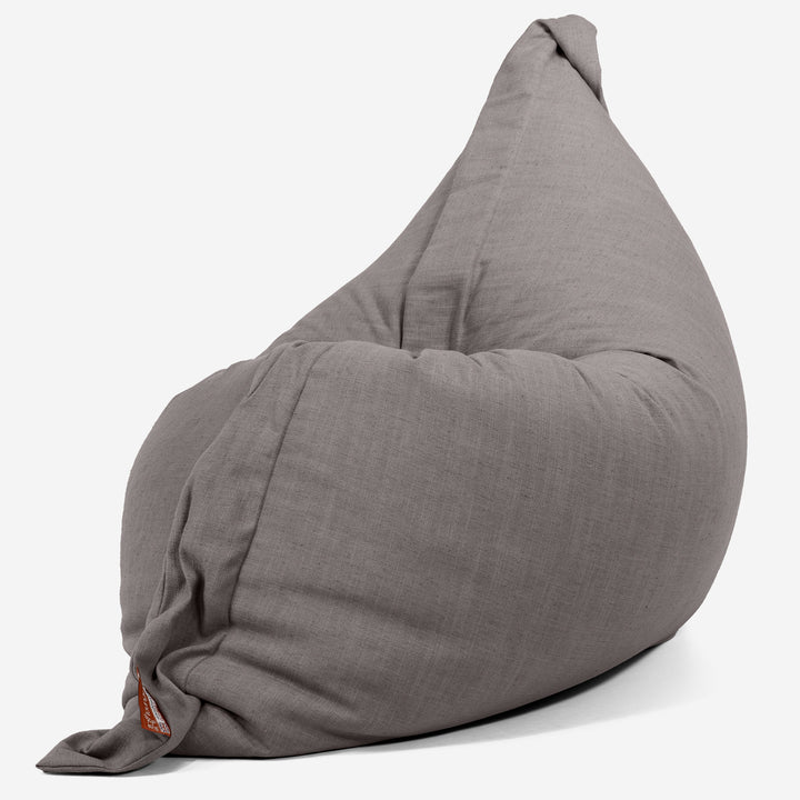 Saccosekk XXL - Linen Look Skifergrå 02